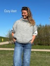Lang Yarns Cozy vest Mohair lux rosa  thumbnail