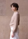 Knitting for Olive Vaffel Sweater Champignon rosa thumbnail