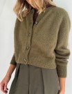 LeKnit Darcy Cardigan Sunday og Tynn Silk mohair Olivengrønn  thumbnail