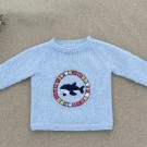 The Big Blue genser (oppskrift) The Knitting Stories  thumbnail