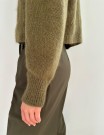 LeKnit Darcy Cardigan Sunday og Tynn Silk mohair Olivengrønn  thumbnail
