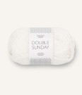 Sandnes Garn Double Sunday Hvit 1001 thumbnail