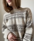 Porcelain Sweater Natur melert og Mellombrun melert Tynn Peer Gynt.  thumbnail