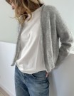 LeKnit Plain Cardigan Light Tynn silk mohair lys gråmelert thumbnail