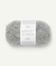 Børstet alpakka - Gråmelert 1042 thumbnail