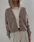 LeKnit Mouline Cardigan Sunday og Tynn Silk mohair Beigemelert thumbnail