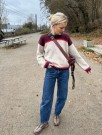 PetiteKnit Cross Sweater (oppskrift) papirutgave thumbnail