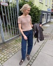 PetiteKnit Wave Tee Tykk Line Cafe au lait thumbnail
