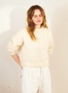 2409-7 Spencer Sweater Ballerina Chunky mohair hvit thumbnail