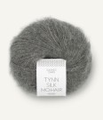 Tynn Silk Mohair Mørk Gråmelert 1053 thumbnail