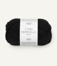 Sandnes Garn TYNN MERINOULL SVART 1099 thumbnail