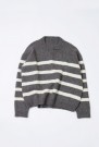 Uni Stripegenser A Fivel Grå og hvit thumbnail