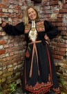 Bunadstrikk Oddny tilpasset Vest-Telemarkbunaden Finull thumbnail