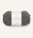Alpakka Følgetråd Mørk Gråmelert 1053 thumbnail