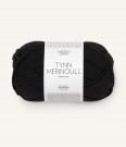 Sandnes Garn TYNN MERINOULL SVART 1099 thumbnail