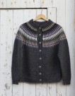 336-5 Spiret jakke dame KOKSGRÅ | Strikkepakke | Finull | Rauma Garn thumbnail