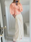 Lana Grossa Poplin blouse Modell 13 Ecopuno aprikos thumbnail