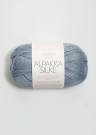 Sandnes Garn Alpakka Silke Støvet blå 6041 thumbnail
