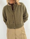 LeKnit Darcy Cardigan Sunday og Tynn Silk mohair Olivengrønn  thumbnail