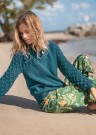 Sommersky - genser strikket ovenfra i Mandarin Petit thumbnail