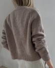 LeKnit Mouline Cardigan Sunday og Tynn Silk mohair Beigemelert thumbnail