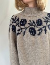 LeKnit Rosie Yoke Sweater Strikkepakke Peer Gynt og Tynn silk mohair  thumbnail