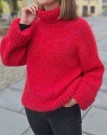 2409-6 Noa Sweater Ballerina Chunky Mohair og Børstet Alpakka RØD thumbnail