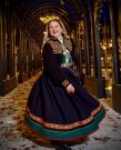 Heidi tilpasset vestfoldbunadene Blå Bunadstrikk  thumbnail