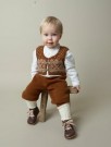 372-13 Setesdalvest Babygarn kanel Strikkepakke Rauma thumbnail