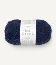 Børstet alpakka Marineblå 5575 thumbnail
