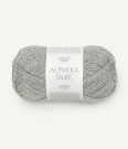 Sandnes Garn Alpakka Silke Lys gråmelert 1042 thumbnail