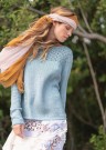 Lacegenser - genser med hullmønster oppe - strikket i Line thumbnail