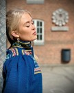Linnea jakke tilpasset Nordlandsbunaden BLÅ Bunadstrikk  thumbnail