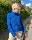 Hazel Sweater Peer Gynt Jolly Blue Strikkepakke thumbnail