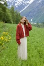 451-1 Vingejakke (oppskrift) Rauma Garn thumbnail