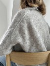 LeKnit Plain Cardigan Light Tynn silk mohair lys gråmelert thumbnail