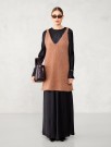 2507-9 Meadow Dress dobbel Chunky ballerina Mocha mousse thumbnail