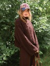 2507-1a Brady Sweater Sunday og Tynn silk mohair Dark fudge thumbnail