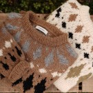 Village Sweater Brun Strikkepakke Tove Lindtein thumbnail