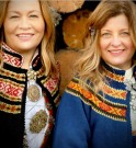 Blå Hilde jakke tilpasset Vestfoldbunaden Bunadstrikk thumbnail
