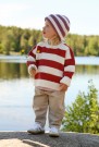 481 Tobbengenser babygarn korall  thumbnail