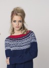 T35-2 Marius genser dame rundfelling (OPPSKRIFT) papir thumbnail