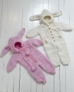 Little Baby Suit Basta og Cool merino big Lys Rosa Lindtein thumbnail