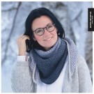 Snøkrystall sjal Marte Helgetun Fargespill thumbnail