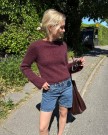 PetiteKnit Ivy Blouse Tynn silk mohair Dyp burgunder thumbnail