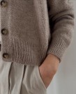 LeKnit Mouline Cardigan Sunday og Tynn Silk mohair Beigemelert thumbnail