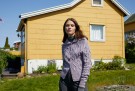 432-4 Hegre flettejakke Finull Lys lilla melert thumbnail