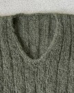 Permin Sweater i bred ribb med v-hals Bella thumbnail