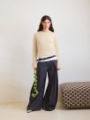 2602-4 Lyra Sweater Kos lys beige  thumbnail