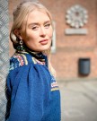 Linnea jakke tilpasset Nordlandsbunaden BLÅ Bunadstrikk  thumbnail